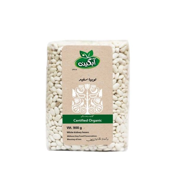 خرید لوبیا سفید ارگانیک آبگینه از هایپرارگانیک هلثی کالا